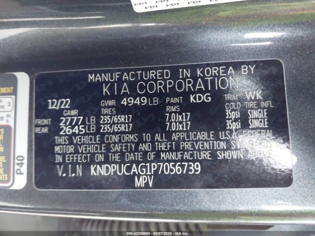 2023 KIA SPORTAGE HYBRID KNDPUCAG1P7056739 Photo 8