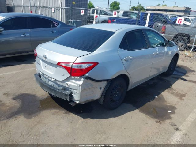 2T1BURHE0GC645202 Toyota COROLLA LE