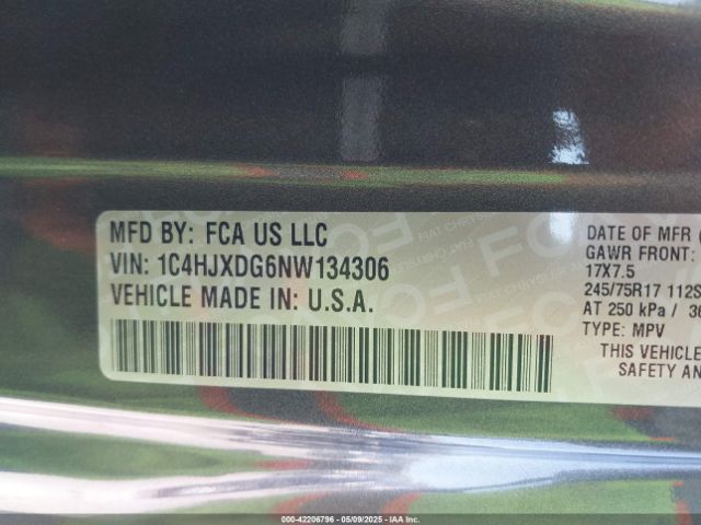 2022 JEEP WRANGLER UNLIMITED 1C4HJXDG6NW134306 Photo 8