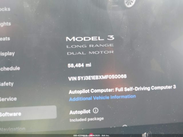 2021 TESLA MODEL 3 5YJ3E1EBXMF050068 Photo 6
