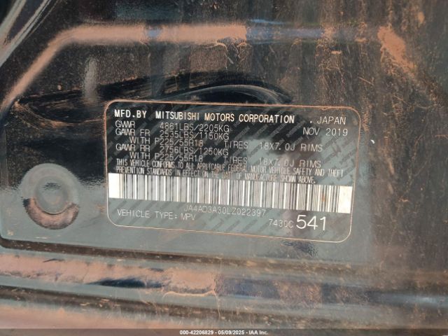 2020 MITSUBISHI OUTLANDER JA4AD3A30LZ022397 Photo 8