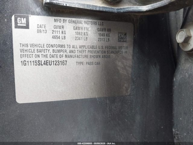1G1115SL4EU123167 Chevrolet IMPALA 1LT