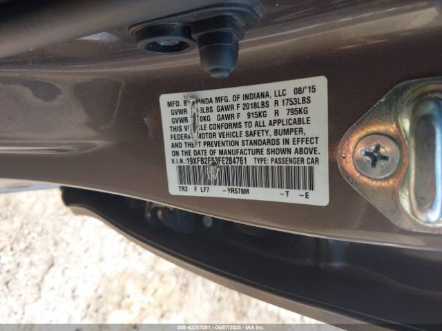 19XFB2F53FE284761 Honda Civic Lx
