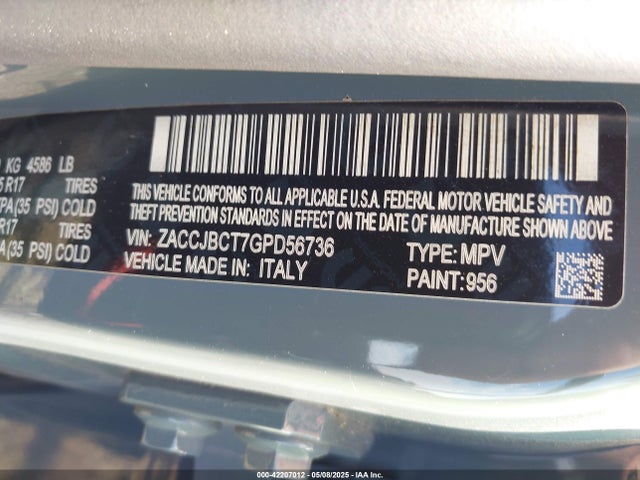 ZACCJBCT7GPD56736 Jeep Renegade Trailhawk