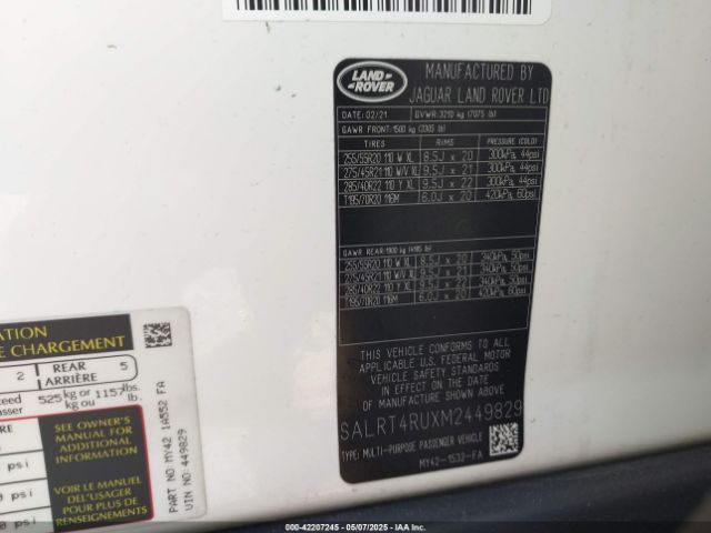 SALRT4RUXM2449829 Land Rover Discovery S R-dynamic