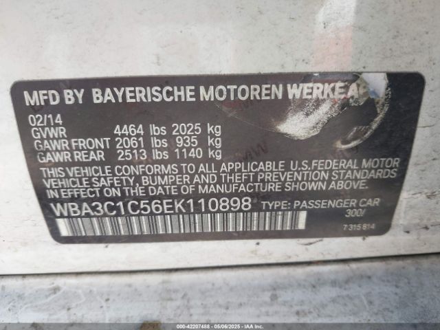 2014 BMW 328I WBA3C1C56EK110898 Photo 8
