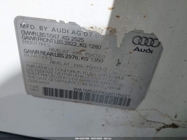 2010 AUDI Q5 WA1MKAFPXAA015021 Photo 8