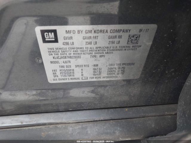 KL4CJASB7HB226593 Buick Encore Preferred