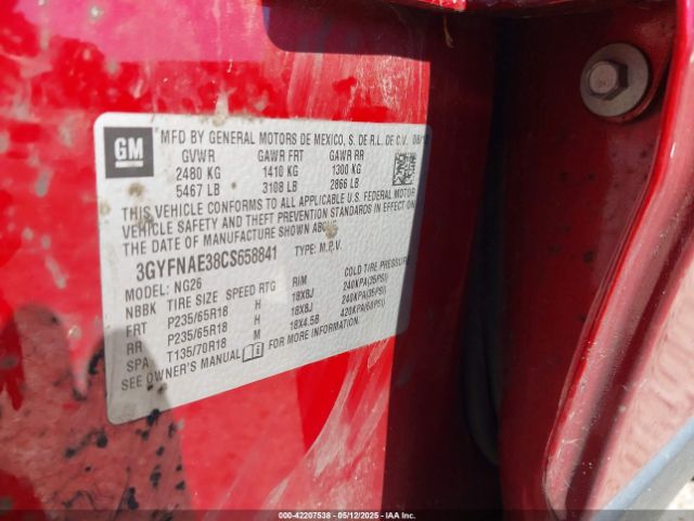 2012 CADILLAC SRX 3GYFNAE38CS658841 Photo 8