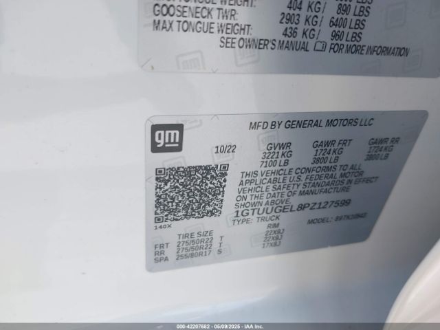 1GTUUGEL8PZ127599 GMC l87