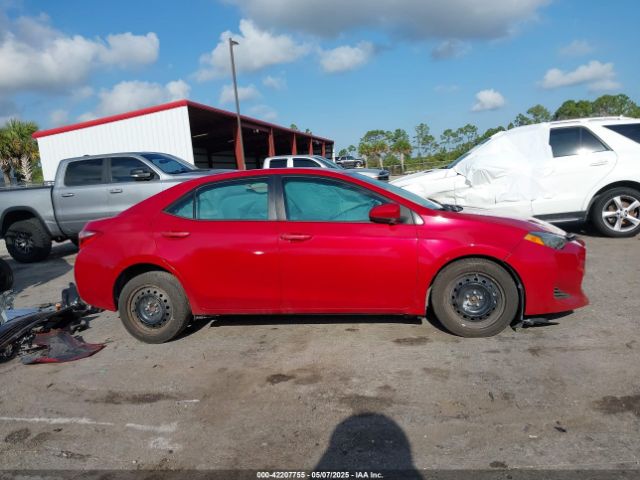 2T1BURHE0KC222824 Toyota COROLLA LE