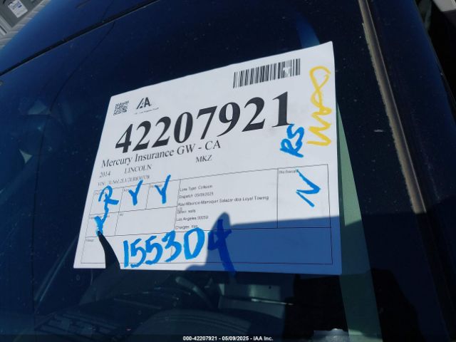 3LN6L2LU2ER830378 Lincoln MKZ HYBRID
