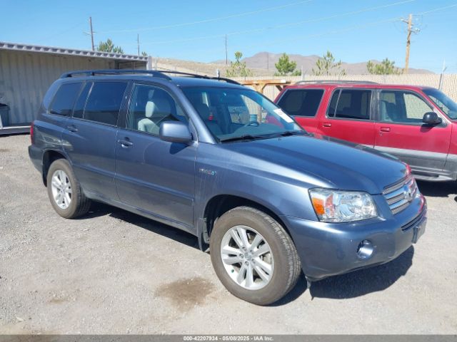 Auction sale of the 2006 Toyota Highlander Hybrid V6, vin: JTEDW21A960010100, lot number: 42207934