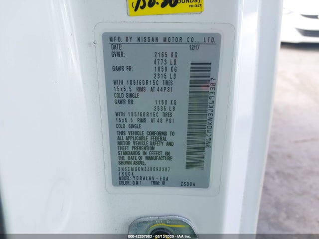 Nissan 2018 2018 3N6CM0KN3JK693387 Image 9