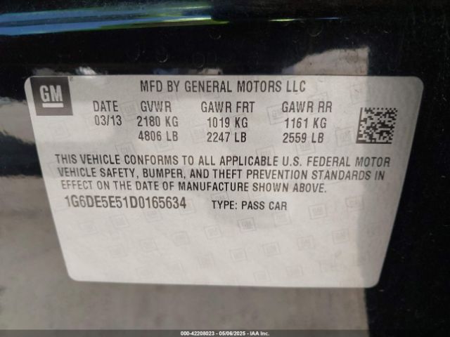2013 CADILLAC CTS 1G6DE5E51D0165634 Photo 8
