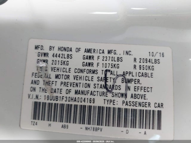 19UUB1F30HA004169 Acura TLX