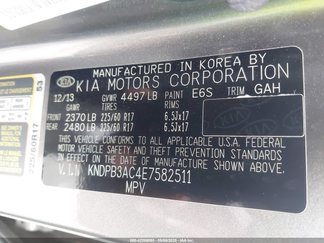 KIA Sportage Lx 2014 KNDPB3AC4E7582511 Image 9