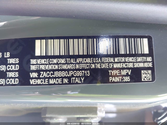 ZACCJBBB0JPG99713 Jeep 2018