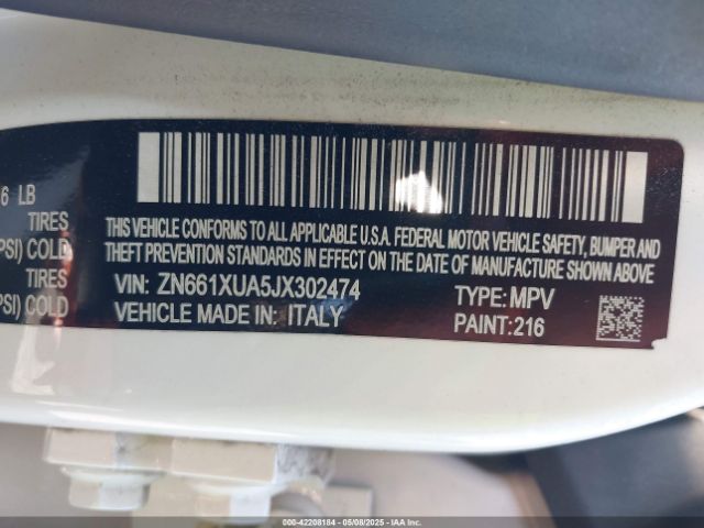 ZN661XUA5JX302474 Maserati Levante