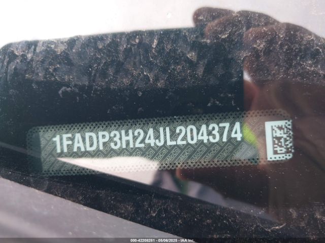 1FADP3H24JL204374 Ford FOCUS SEL