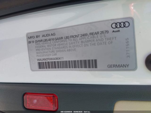 WAUANCF56KA080411 Audi A5 45 Premium
