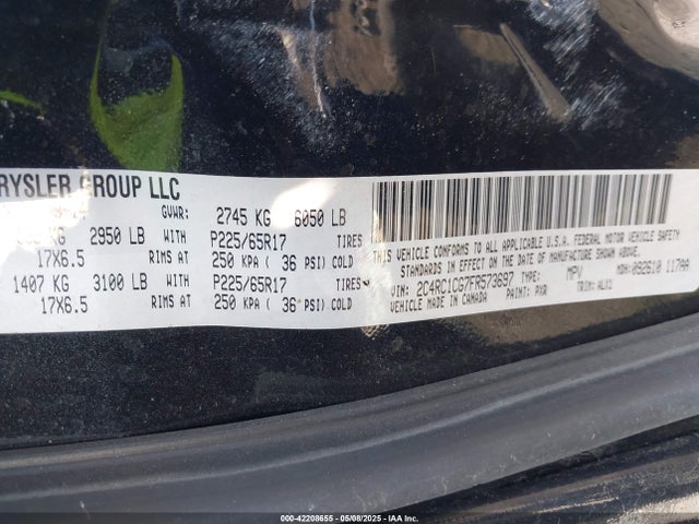 2C4RC1CG7FR573697 Chrysler Town & Country Touring-l