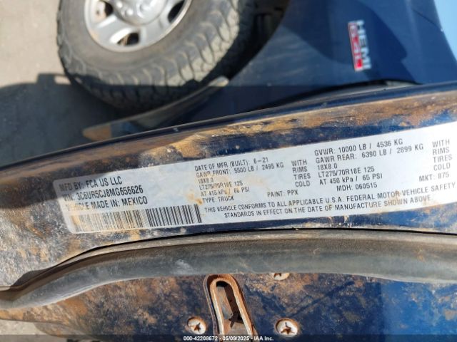 3C6UR5CJ8MG656626 RAM 2500 Tradesman  4x4 6'4 Box