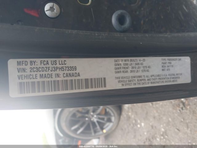 2C3CDZFJ3PH573359 Dodge Challenger R/t Scat Pack
