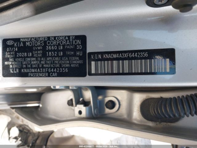 KNADM4A3XF6442356 KIA RIO LX