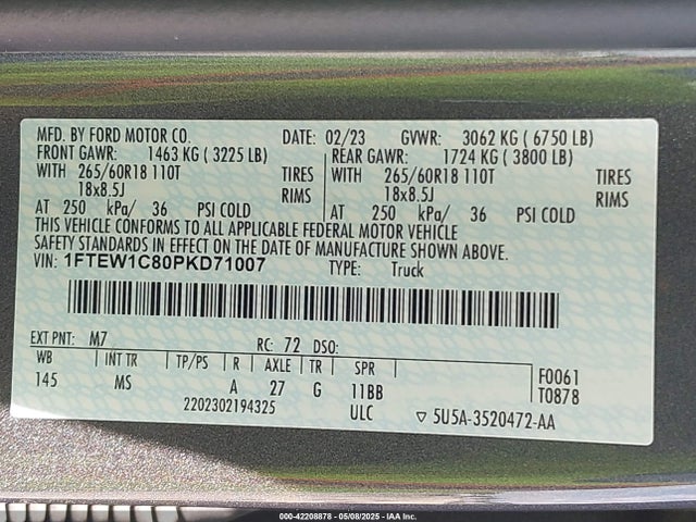Ford F-150 Xlt 2023 1FTEW1C80PKD71007 Image 9