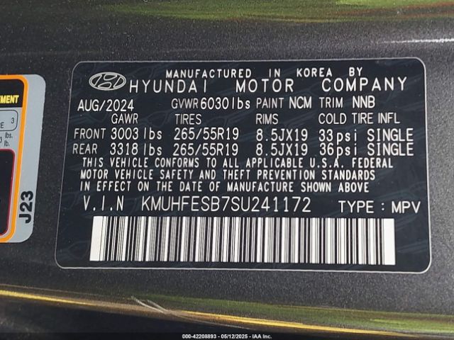KMUHFESB7SU241172 Genesis Gv80 2.5t Standard Awd