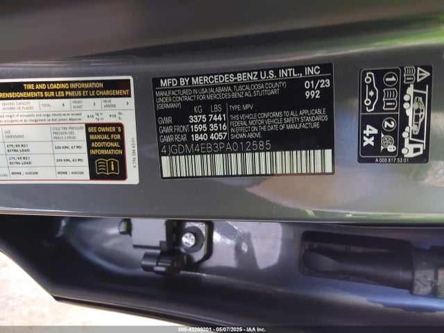 Mercedes-Benz ed 2023 4JGDM4EB3PA012585 Image 9