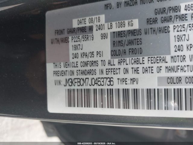 2018 MAZDA CX-5 JM3KFBCM7J0453736 Photo 8