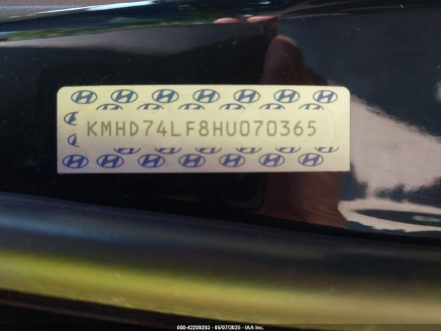 KMHD74LF8HU070365 Hyundai ELANTRA SE