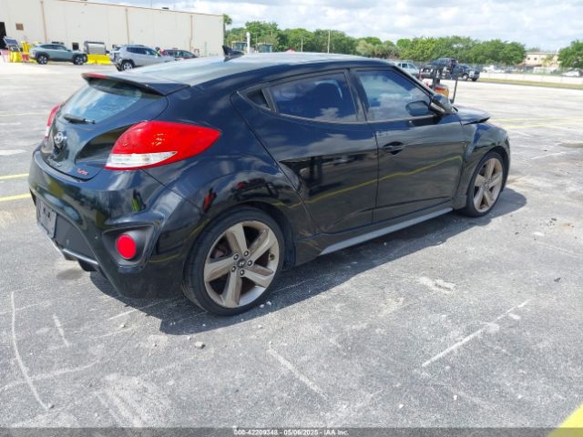 KMHTC6AE5EU185501 Hyundai Veloster Turbo W/black