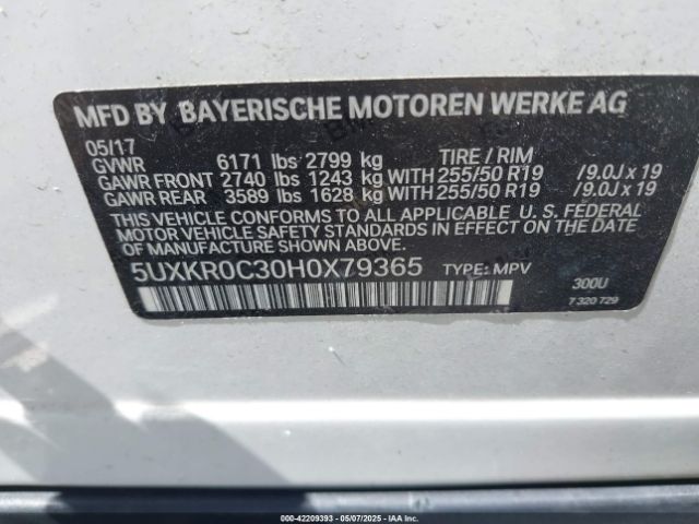 2017 BMW X5 5UXKR0C30H0X79365 Photo 8