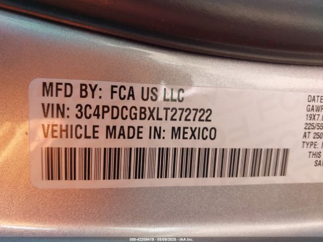 2020 DODGE JOURNEY 3C4PDCGBXLT272722 Photo 8