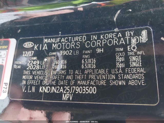 2018 KIA SOUL KNDJN2A25J7903500 Photo 8