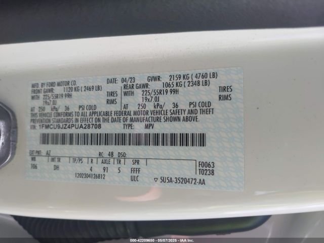 2023 FORD ESCAPE 1FMCU9JZ4PUA28708 Photo 8