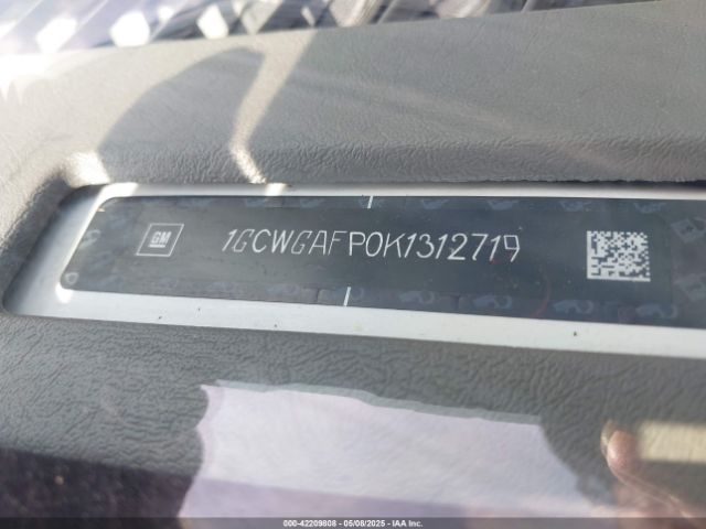 1GCWGAFP0K1312719 Chevrolet Express 2500 Work Van