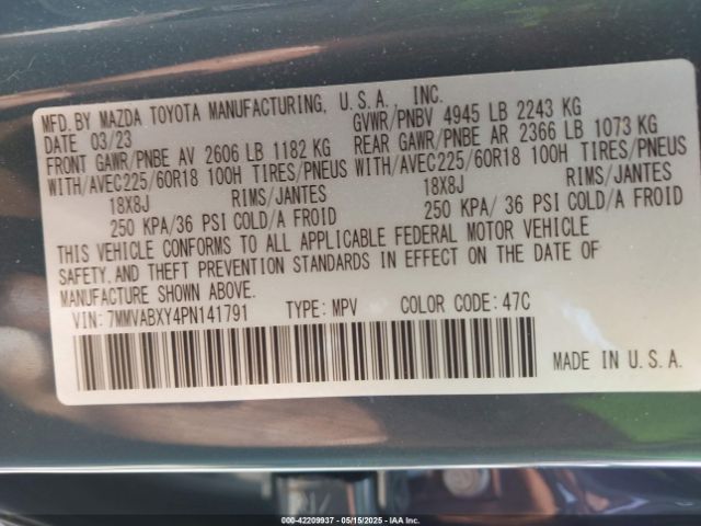 7MMVABXY4PN141791 Mazda Cx-50 2.5 Turbo Meridian Edition