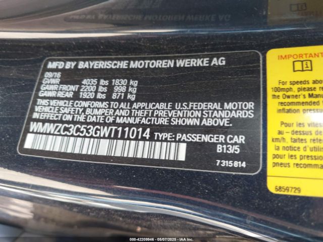 2016 MINI COUNTRYMAN WMWZC3C53GWT11014 Photo 8
