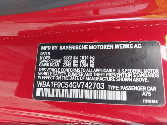 2016 BMW 228I WBA1F9C54GV742703 Photo 8