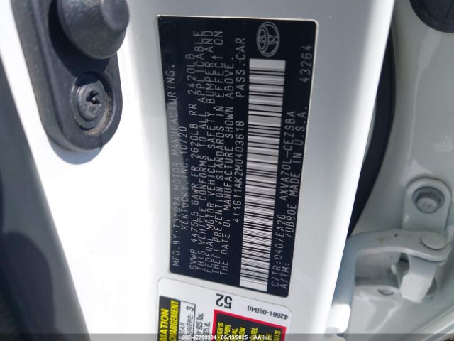 4T1G11AK2MU403618 Toyota a25a-fks