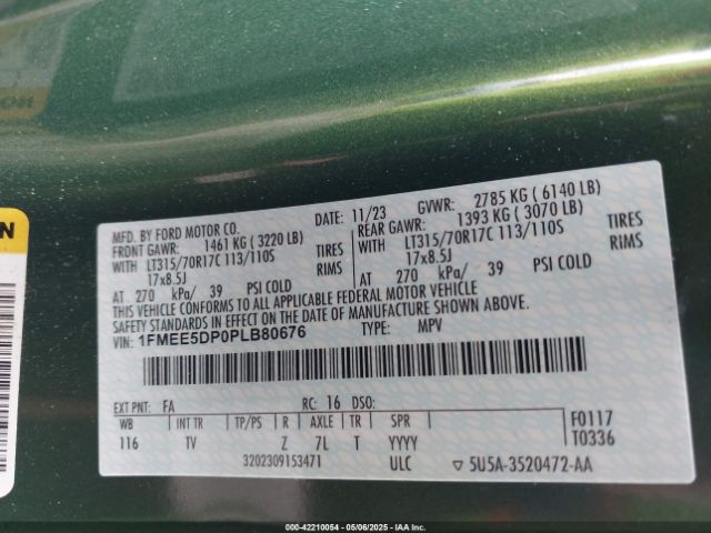 2023 FORD BRONCO 1FMEE5DP0PLB80676 Photo 8