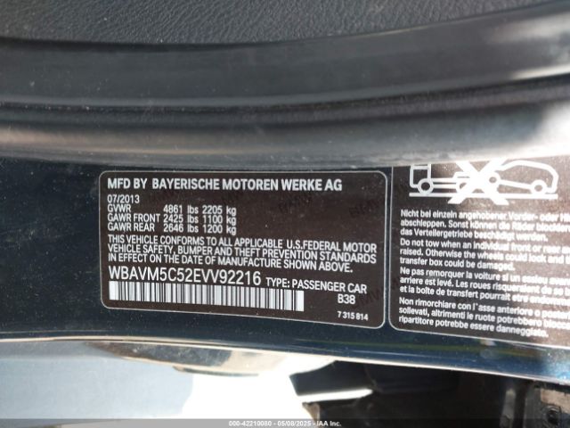 WBAVM5C52EVV92216 BMW X1 Xdrive35i