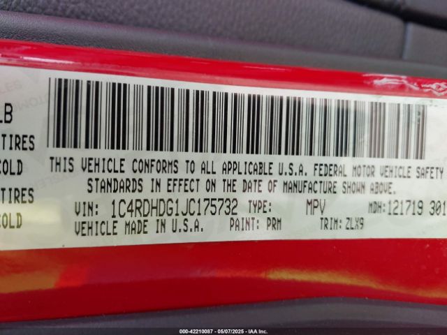 2018 DODGE DURANGO 1C4RDHDG1JC175732 Photo 8