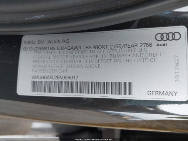 WAUHGAFC2EN056017 Audi A6 3.0t Premium Plus