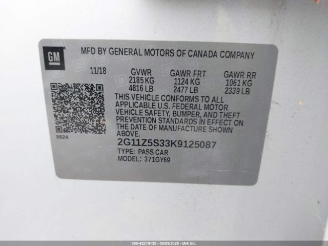 2G11Z5S33K9125087 Chevrolet IMPALA LT