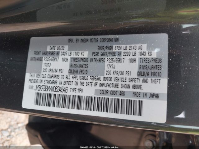 2022 MAZDA CX-5 JM3KFBBMXN0634546 Photo 8